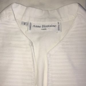 Anne Fontaine white sleeveless top size 1